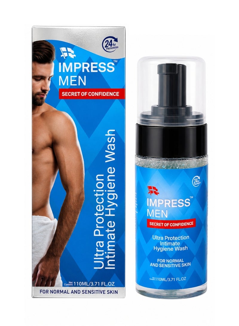 Impress Men Ultra Protection Intimate Hygiene Wash For Normal And Sensitive Skin 110ml - Image 1
