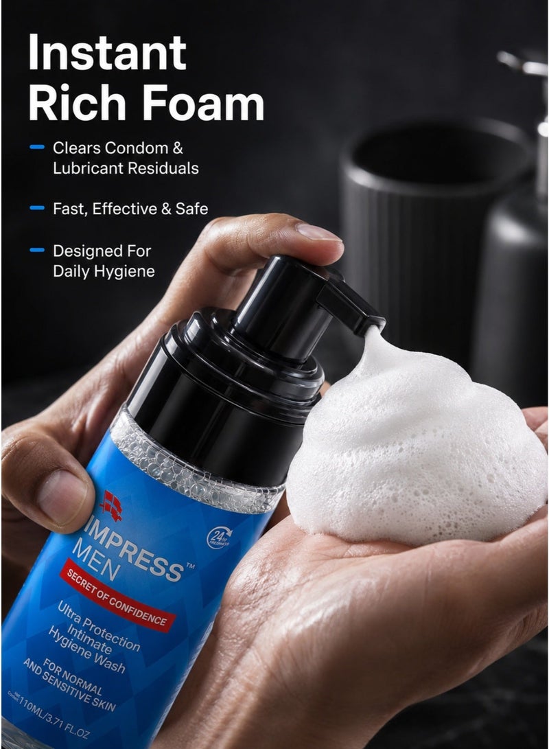 Impress Men Ultra Protection Intimate Hygiene Wash For Normal And Sensitive Skin 110ml - Image 3