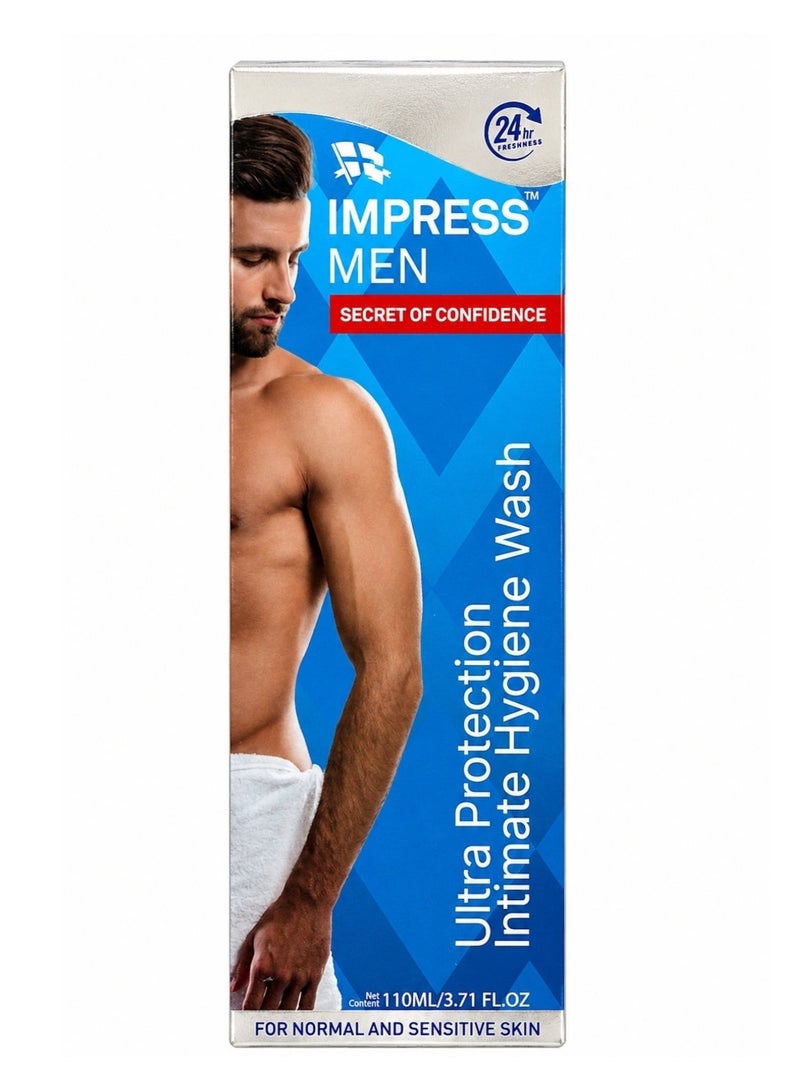 Impress Men Ultra Protection Intimate Hygiene Wash For Normal And Sensitive Skin 110ml - Image 4