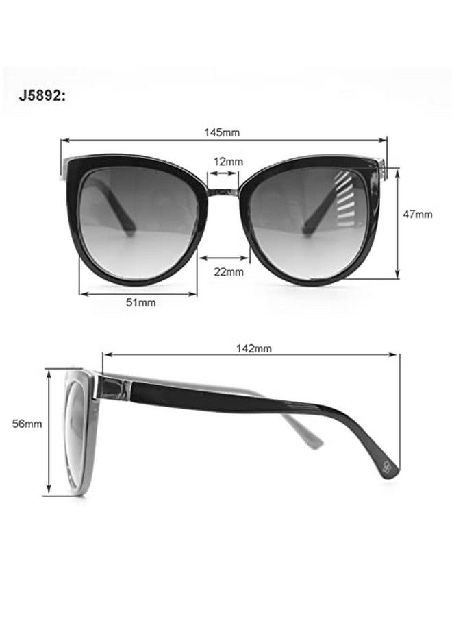 Jessica Simpson Women'S J5892 Chic Cat Eye Sunglasses With Uv400 Protection Glamorous Sunglasses For Women 51Mm - Image 5