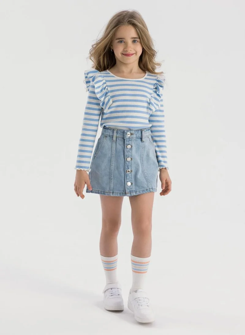 مينوتي Kids Denim Skirt