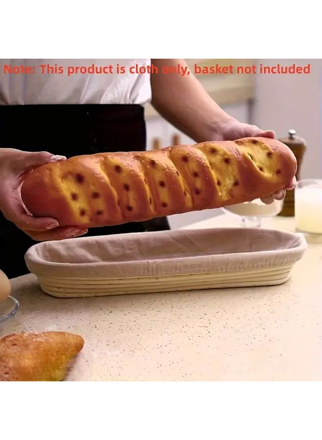 2Pcs 17 Inch Baguette Baking Cloth Bread Bowl Basket Linen for Exquisite Patterns Shapes - Image 4