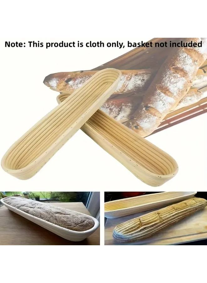 2Pcs 17 Inch Baguette Baking Cloth Bread Bowl Basket Linen for Exquisite Patterns Shapes - Image 5