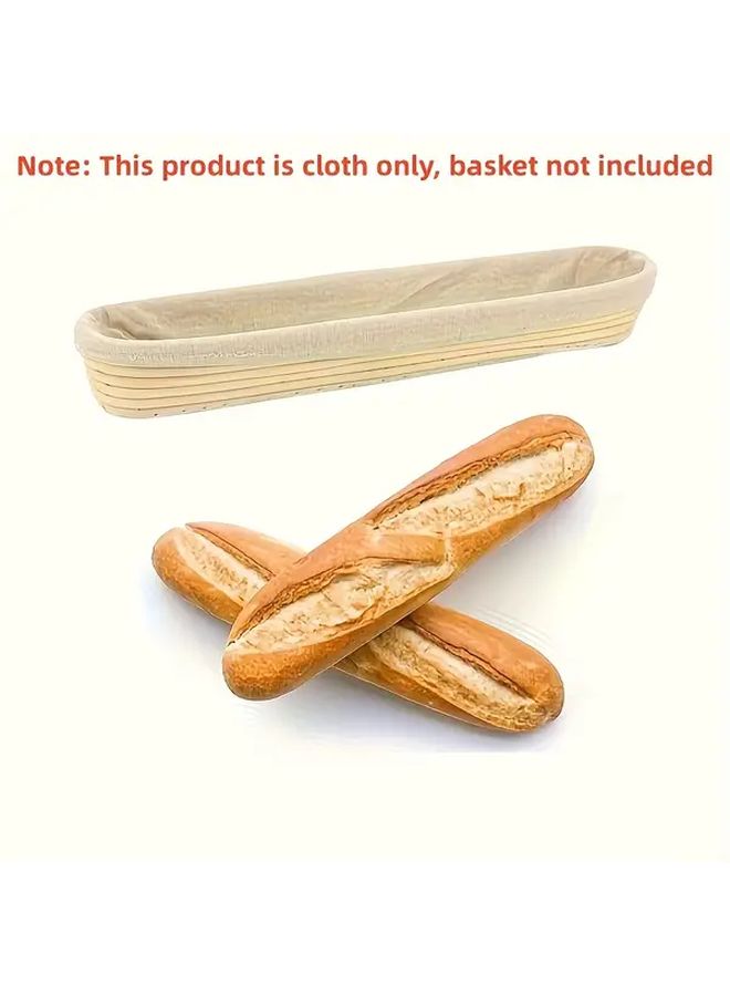 2Pcs 17 Inch Baguette Baking Cloth Bread Bowl Basket Linen for Exquisite Patterns Shapes - Image 1