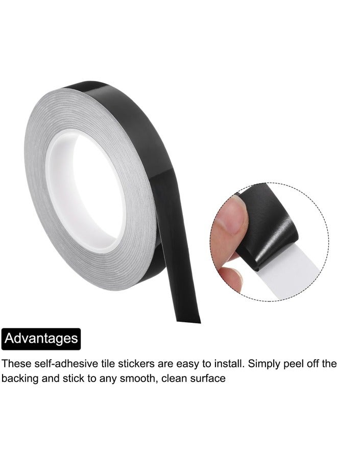 Vividorad Ceramic 50M Home Tile,Line Peel and Stick Tile Stickers,Reusable Self-Adhesive Sticker Waterproof Gap Sealing Tape Strip Adhesive Waterproof Gap Cover for Kitchen Bathroom Living Room Bedroom Adhesive Tile Decoration Floor Tape For Floor and Wall - Image 5