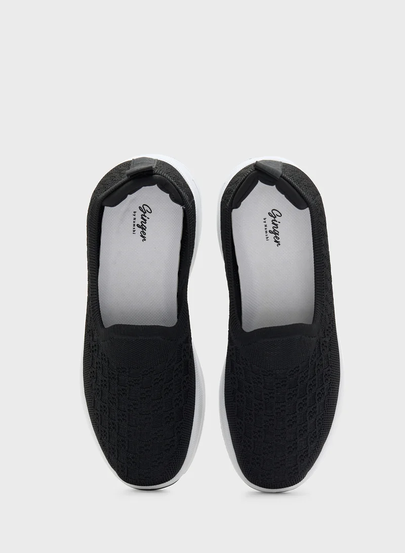 Ginger Fly Knit Slip On  Comfort Shoe