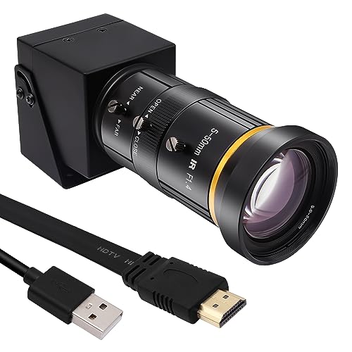SVPRO HDMI Camera 4K USB Camera HD Streaming Webcam with 5-50mm Telephoto Zoom Manual Lens Industrial Camera CS Mount 10X Optical Zoom Camera for PC Computer,Laptop,Monitor,TV - Image 1