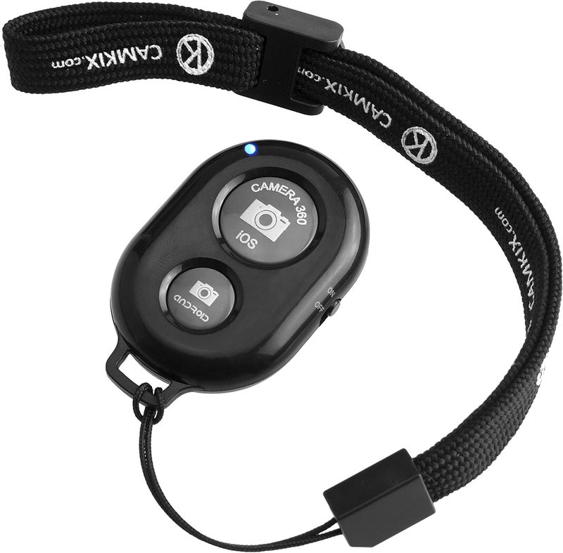 CamKix Wireless Bluetooth Camera Shutter Remote Control for Smartphones - Create Amazing Photos and Selfies - Compatible with all IOS and Android Devices with Bluetooth/Including Wrist Strap - Image 1
