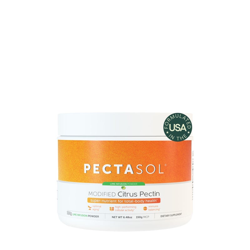 PectaSol Modified Citrus Pectin 184g Lime Powder TotalBody Health Supplement to Support Heart Immune System Inflammation Response Healthy Aging Maintain Healthy Galectin3 Levels