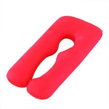 Snoozy SNOOZY Ultra Soft Pregnancy Pillow Multi Purpose with Removable Cover Zip UShape RED  - Image 5