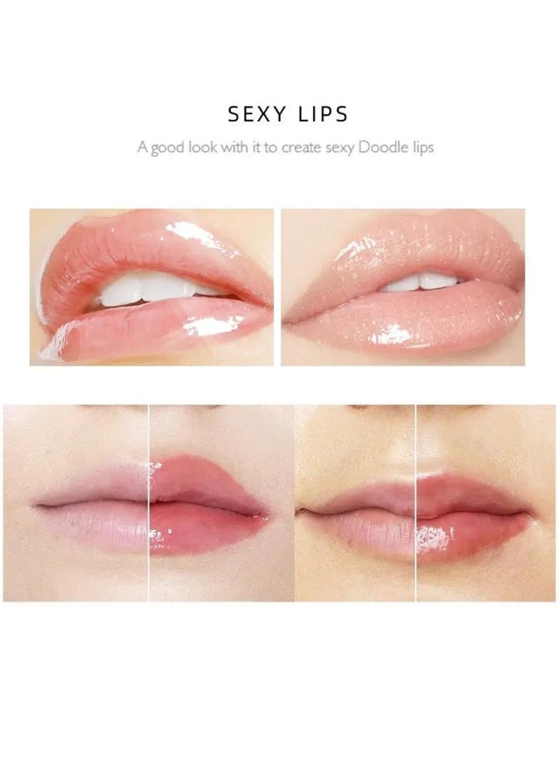 Ministar Lip Plumper Comfort Oil with Ginger and Mint Set Lip Plumper Maximizer Induce Lip Elasticity Cell Regeneration Reduce Fine Lines Resist Aging Lip Plumper Gloss Lip Enhancer  - Image 5