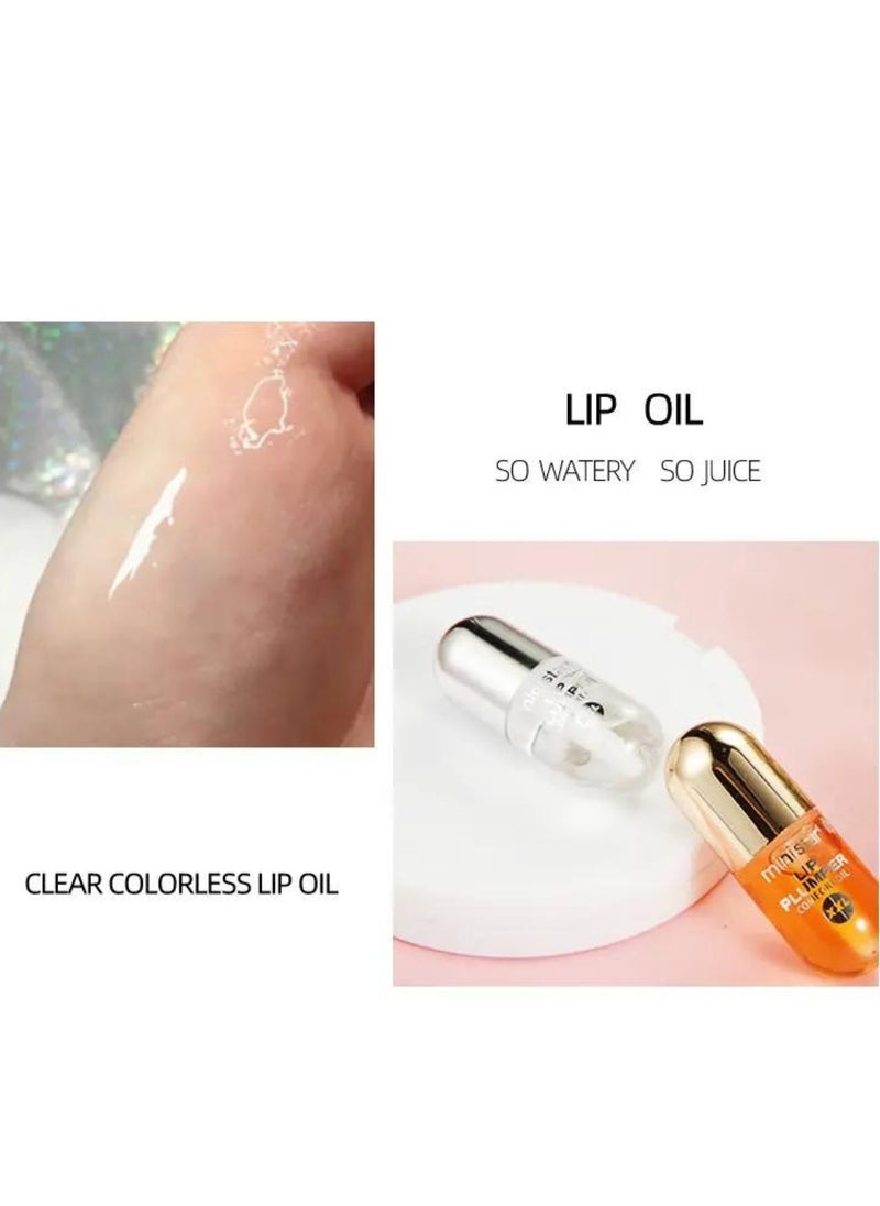 Ministar Lip Plumper Comfort Oil with Ginger and Mint Set Lip Plumper Maximizer Induce Lip Elasticity Cell Regeneration Reduce Fine Lines Resist Aging Lip Plumper Gloss Lip Enhancer  - Image 3