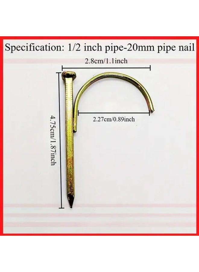 10pcs 20mm Smooth Shank PPR Pipe Hooks For Outdoor Garden Water Pipes - Image 3