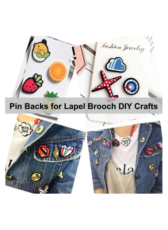 Generic - Rubber Pin Backs, 150 Pairs Lapel Pin Backs, Backs Butterfly Clutch Backings Holder for Pin Safety Backs for Brooch Tie Hat Badge Insignia - Image 1