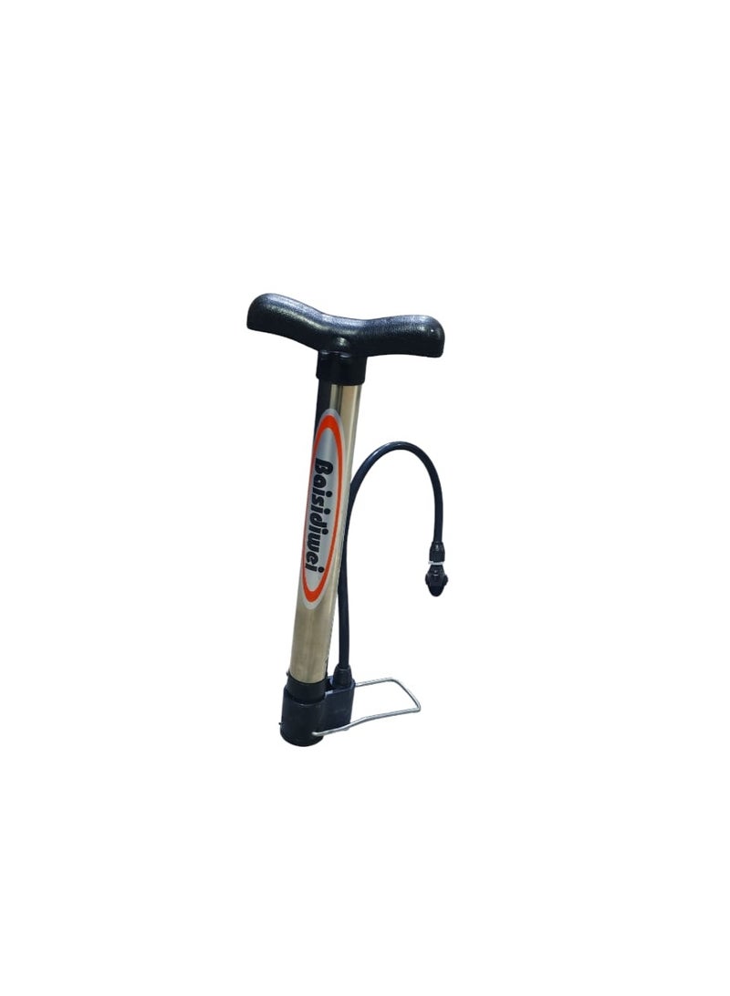 Baisidiwe Portable Hand Air Pump for Bicycles and Balls - Durable Aluminum Body - Image 2