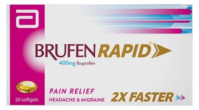BRUFEN أقراص مسكنة سريعة 400 ملغ