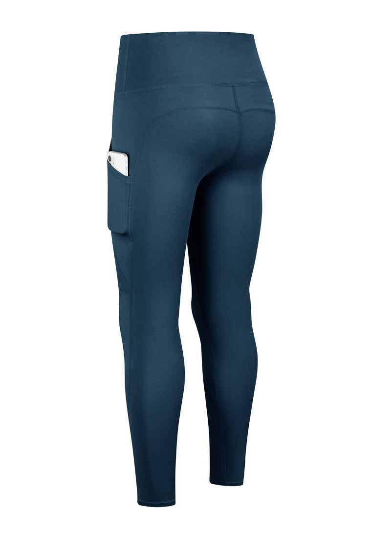 Loquat Women Quick Dry Breathable Elastic Trousers Blue - Image 2