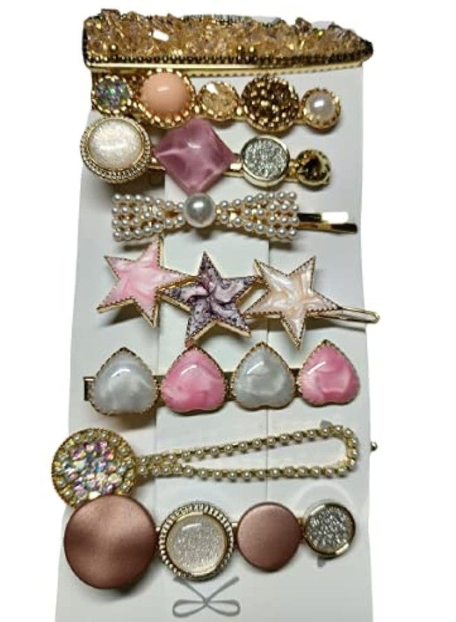 Drishti Hair Clips for Women Stylish,Pearl Hair Clips for Women,Lovely Girl Hair Clip pack of 8 pieces(Multicolor) - Image 1