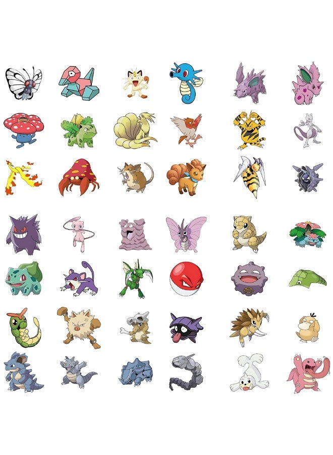 100 PCS Cartoon Monsters Waterproof Stickers For Water Bottle, Laptop, Skateboard, Phone, Notebook-Anime Teens Adults Girls - Image 2