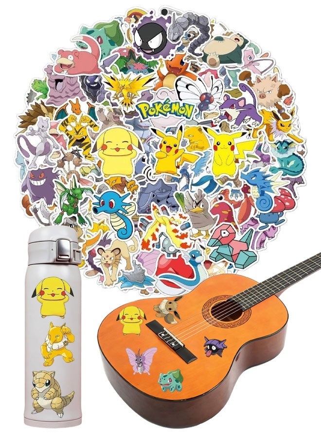 100 PCS Cartoon Monsters Waterproof Stickers For Water Bottle, Laptop, Skateboard, Phone, Notebook-Anime Teens Adults Girls - Image 1