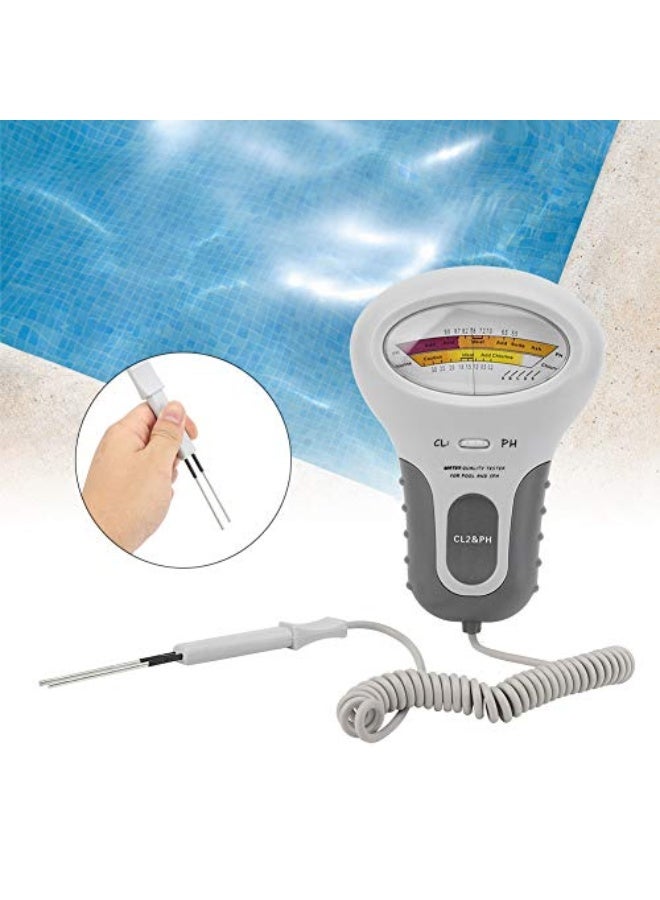 Generic Chlorine Tester CL2 Chlorine pH Tester SPA Water Quality Analyzer for Swimming Pool Water Quality Tester Chlorine Spa Tester with Probe Fit for Swimming Pool Spa  - Image 5