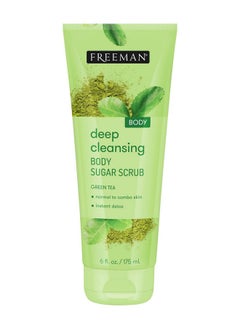 Freeman Green Tea Deep Cleansing Body Sugar Scrub by Freeman for Unisex - 6 oz Scrub  - Image 1