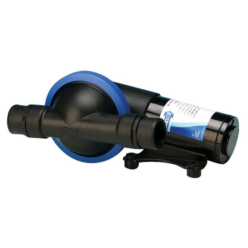 Jabsco 50890-1000 Marine Filter-less Waste Pump Robust Single Diaphragm Design, 5 GPM, 1.5 inch, 12 Volt, 15 Amp , Black - Image 2
