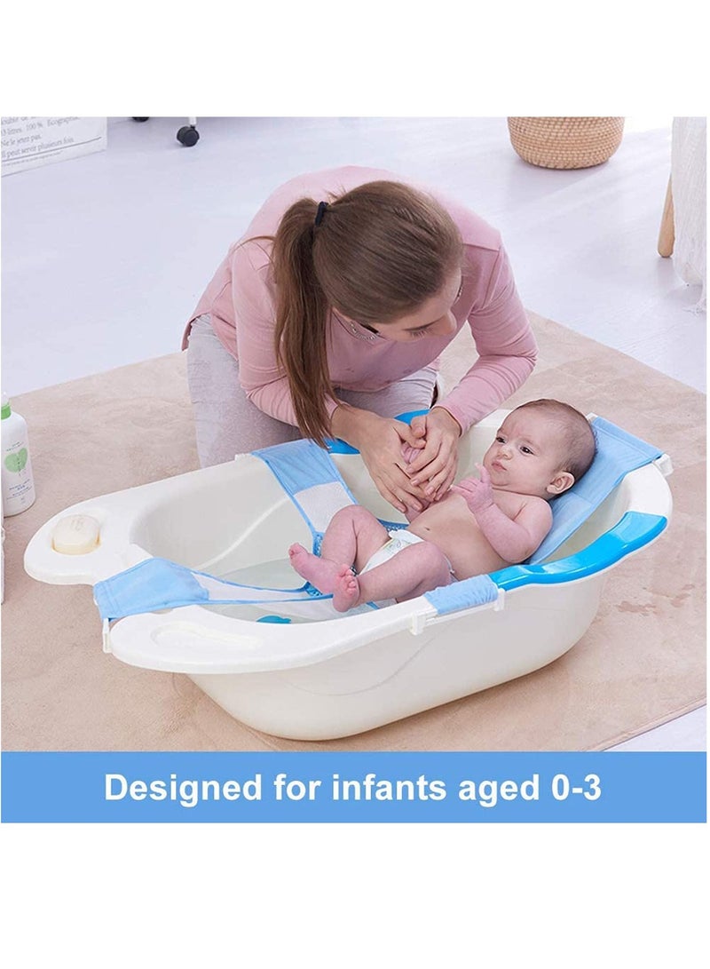 واي آند دي Baby Bath Support, Adjustable Seat Support Net Non-Slip Sling Hammock Comfortable Mesh Accessories Safety - Image 2