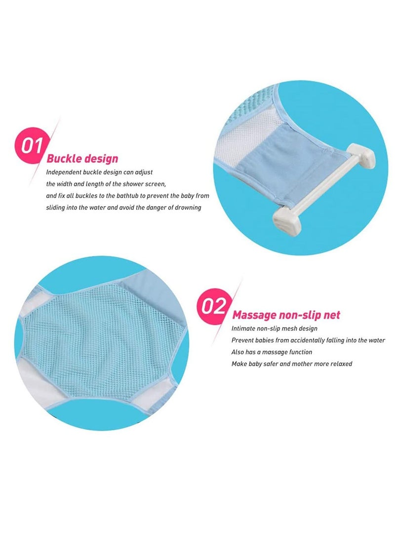 واي آند دي Baby Bath Support, Adjustable Seat Support Net Non-Slip Sling Hammock Comfortable Mesh Accessories Safety - Image 5