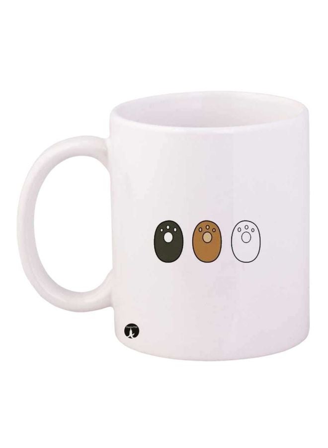 RYN We Bare Bears Printed Mug White/Brown/Grey Standard Size