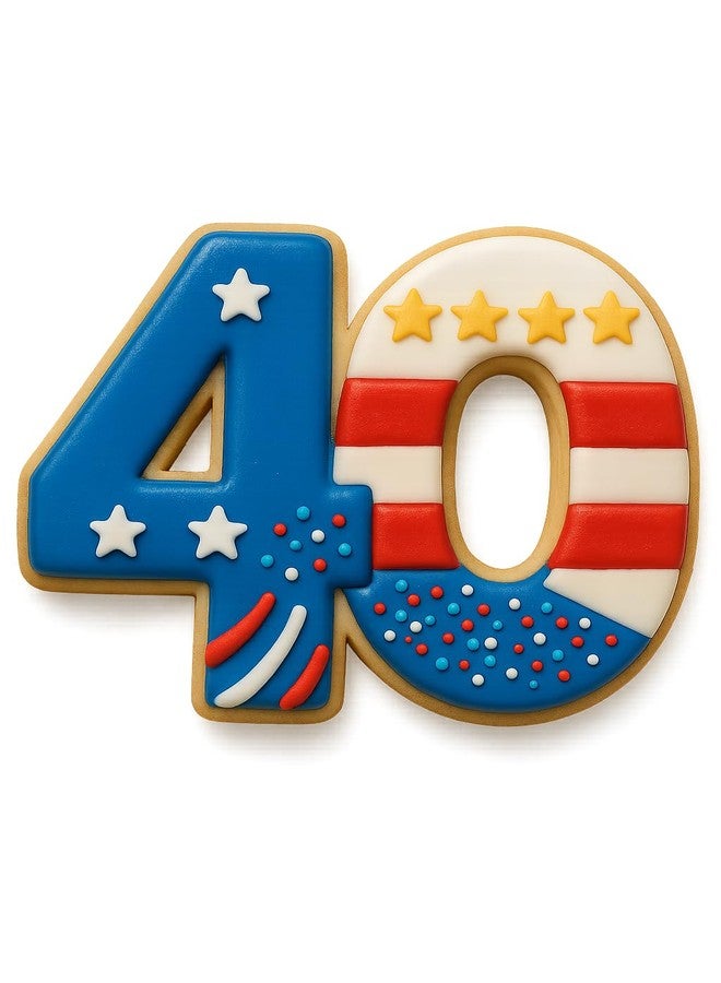 Mighty Gadget Number 40 Cookie Cutter (4x3") - Perfect for 40th Birthdays & Anniversaries (Random Color) - Image 5