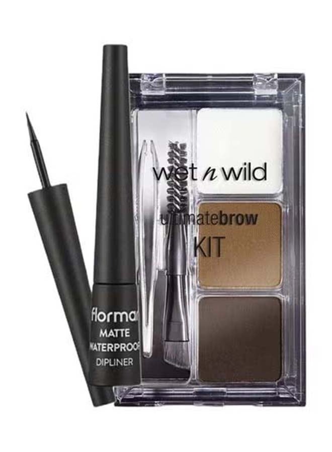 flormar Precison Duo - Eyeliner + Eyebrow Kit - Image 4