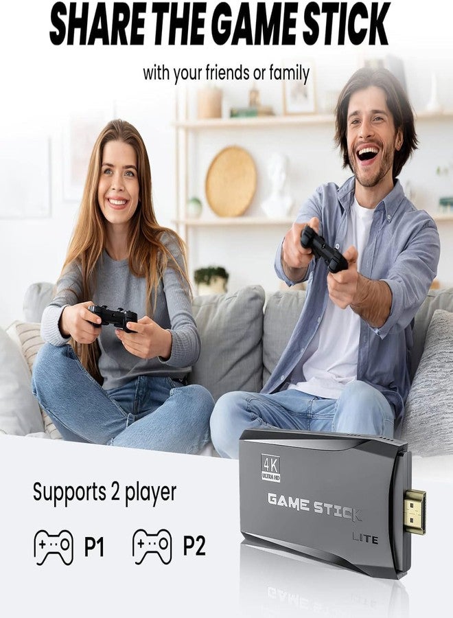 نظام ألعاب فيديو تلفزيوني جديد لعام 2025، ألعاب فيديو تلفزيونية تعمل بتقنية التوصيل والتشغيل بدقة 4K فائقة الوضوح مع أكثر من 21000 لعبة مدمجة، و23 محاكيًا وجهاز تحكم لاسلكي ثنائي للأطفال (من 4 إلى 17 عامًا). - Image 2