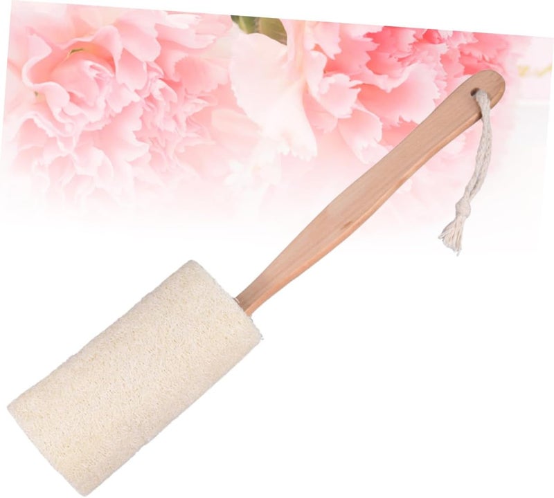 Wooden Handle Natural Exfoliating Loofah Bath Brush for Smooth for Shower Bath - Image 5