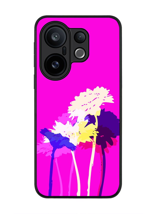 Stylizedd For vivo X200 FE / S30 Pro mini Case,Slim fit Camera Protection, Shockproof Thin Phone cover  - Bleeding Flowers (Pink) - Image 1