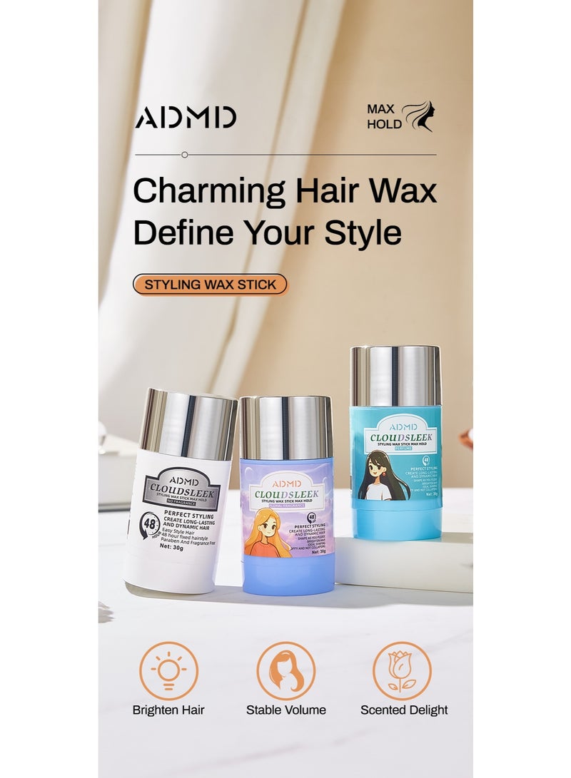 أ.د.م.د.م.د عصا شمع الشعر، ثبات قوي وطويل الأمد، شمع تصفيف غير دهني للشعر المتطاير والمجعد - Image 4