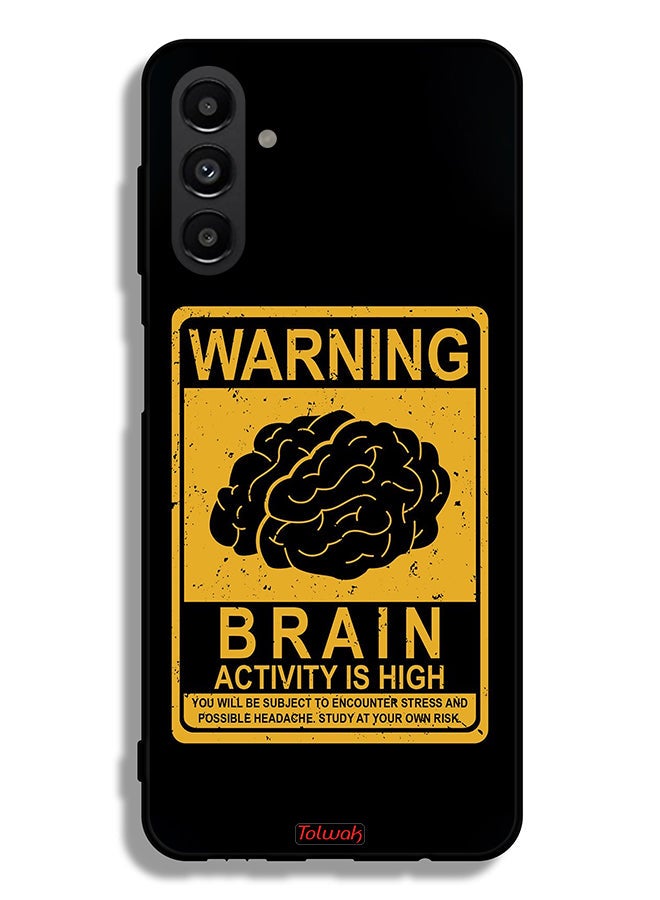 Tolwak Samsung Galaxy A13 5G Protective Case Cover Warning Brain Activity Is High - Image 1