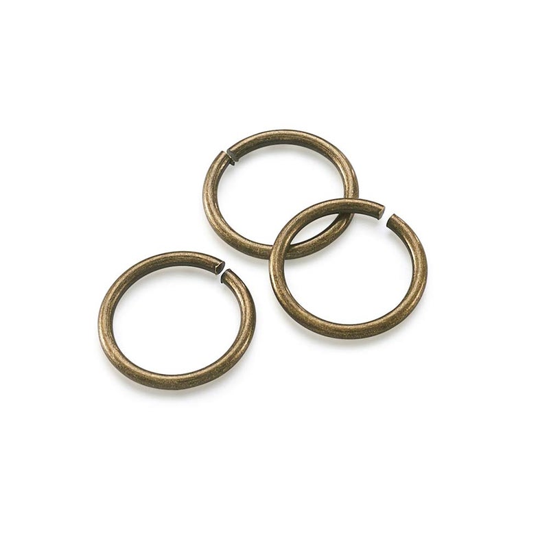 Kissitty 50g Brass Antique Bronze Plated Open Jump Rings 10x1mm Round Chainmail Jewelry Making Connectors About 263pcs - Image 2