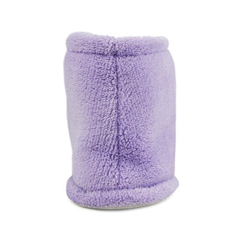 MUK LUKS Women's Micro Chenille Front Flap Adjustable Boot Slipper, Lavender, 7-8 - Image 4