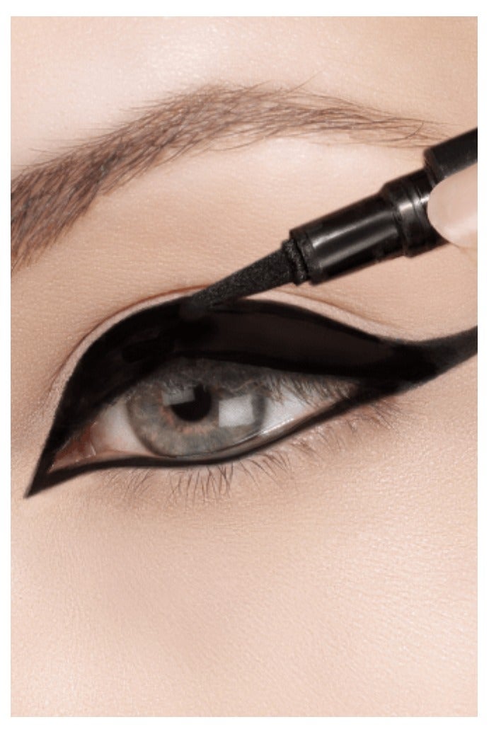 إعادة تلميع الشعر محدد عيون سائل مقاوم للماء - يدوم طويلاً، مقاوم للتلطخ، سريع الجفاف، ذو رأس دقيق لمكياج عيون محدد - Image 4