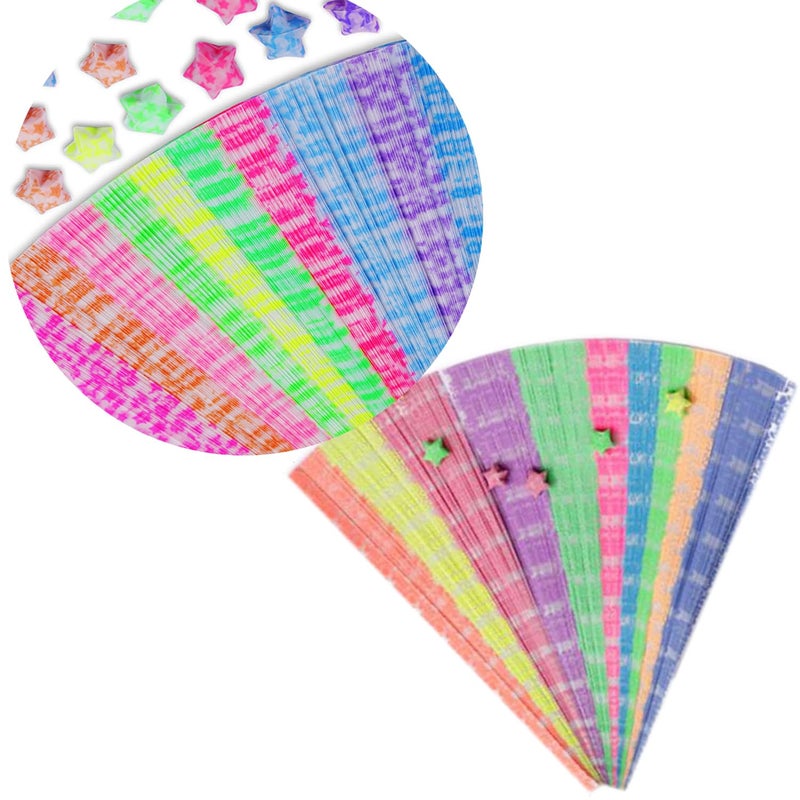 Loaengeo Luminous star paper strips, origami strips (20 colors/600 sheets) - Image 4