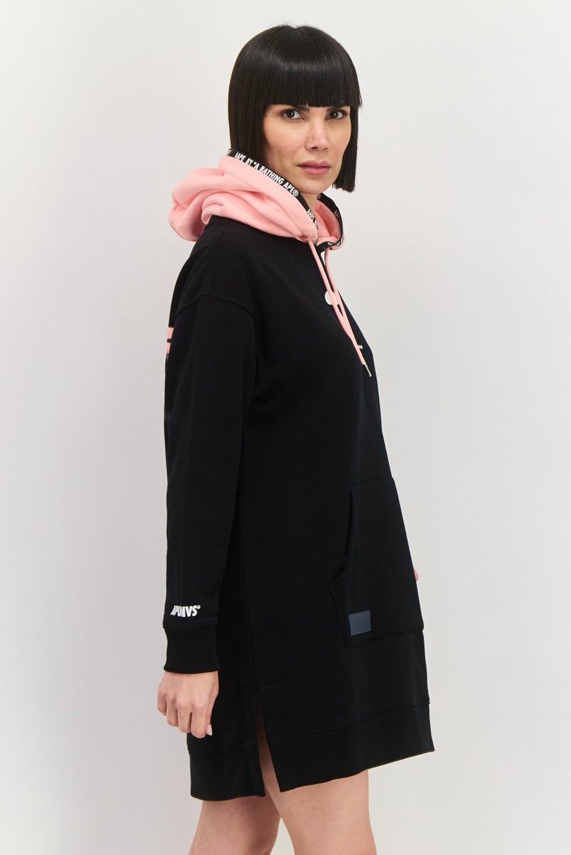 Aape By A Bathing Ape Women Sportswear Fit Long Sleeve Outdoor Dress, Black - Image 4