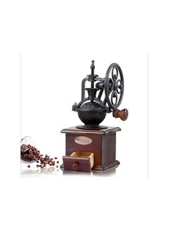 ADAK Vintage Manual Coffee Grinder With Adjustable Grind Settings, Wooden Hand Crank Coffee Mill with Cast Iron Roller And Catch Drawer, Sturdy and Durable for Office, Hotel, Home - pzsku/Z711F9DB395B3D0D1FF57Z/45/_/1739111262/ed1309be-7d2f-42da-9d21-de470a9b82c1