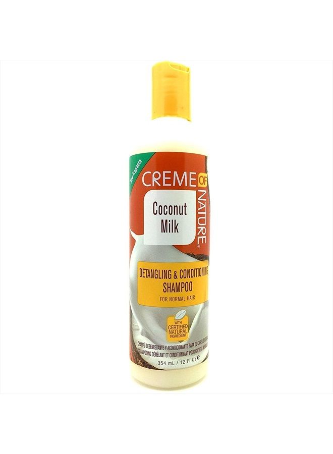 Creme of Nature Shampoo with Coconut Milk, Detangling and Conditioning Formula for Normal Hair, 12 Fl Oz (Pack of 1) - Image 3