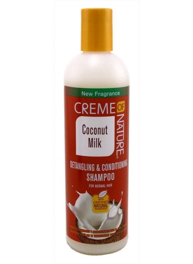 Creme of Nature Shampoo with Coconut Milk, Detangling and Conditioning Formula for Normal Hair, 12 Fl Oz (Pack of 1) - Image 5