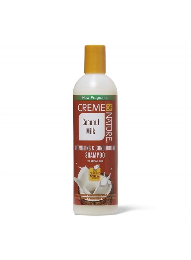 Creme of Nature Shampoo with Coconut Milk, Detangling and Conditioning Formula for Normal Hair, 12 Fl Oz (Pack of 1) - Image 2