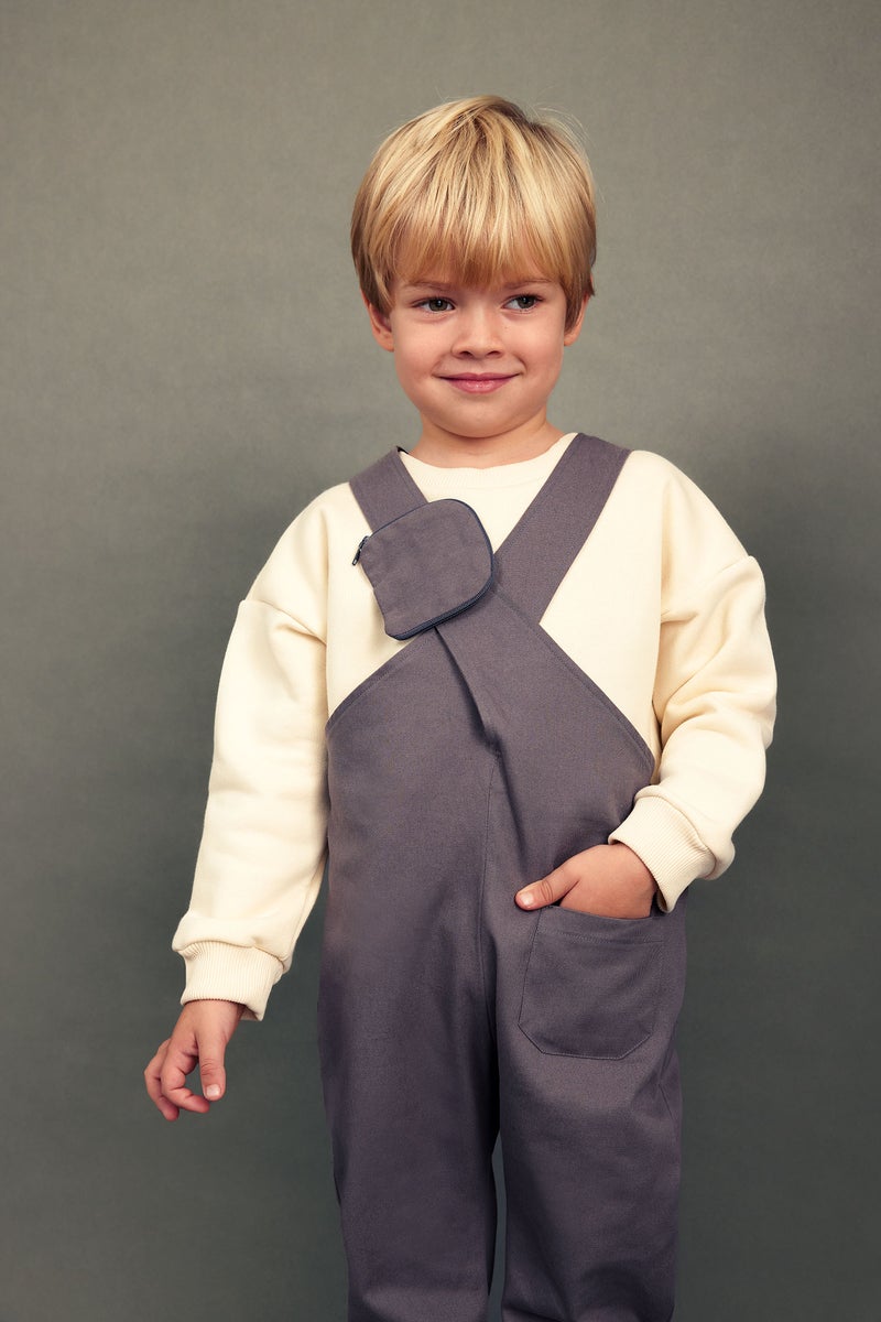 DeFacto Beige BabyBoy Baby Boy Long Sleeve T-Shirt Salopet 2 Piece Set Casual - Image 2
