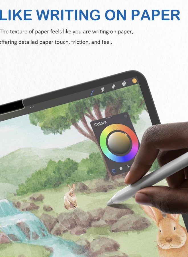 Xiron [2 PACK] Paper Screen Protector Compatible with iPad Pro 12.9 (2022&2021&2020&2018), High Touch Sensitivity No Glare for iPad Pro 12.9 Matte Screen Protector, Compatible with Apple Pencil - Image 5