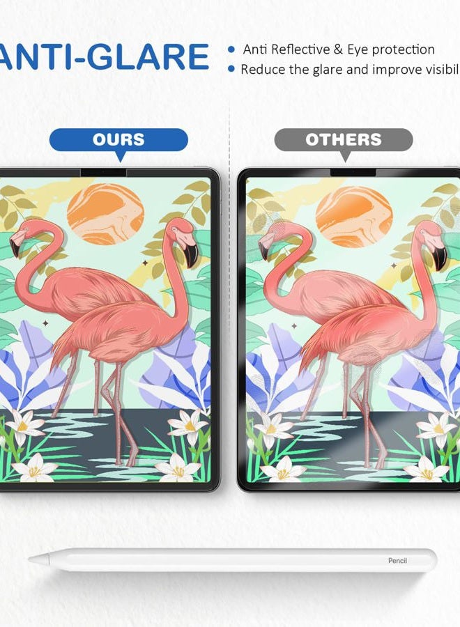 Xiron [2 PACK] Paper Screen Protector Compatible with iPad Pro 12.9 (2022&2021&2020&2018), High Touch Sensitivity No Glare for iPad Pro 12.9 Matte Screen Protector, Compatible with Apple Pencil - Image 3