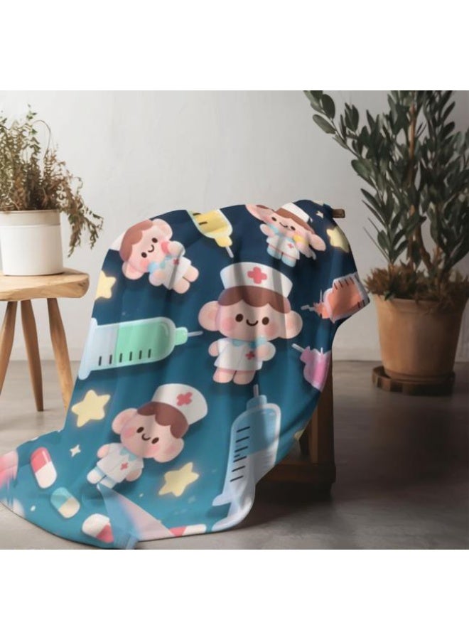 عام Wisdom Fairy (أحدث) بطانية رقيقة من الفانيلا (دافئة ومريحة، ومناسبة للنوم، واستخدام اللعبة، وإزالة الغبار والرمل) 150 سم * 200 سم - 58 - Image 3